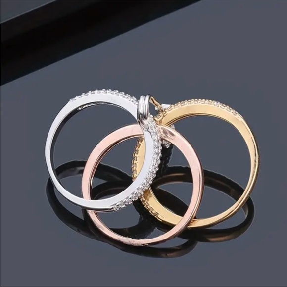 Multicolor Safety Pin Ring - Picture 4 of 6